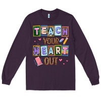 Plum teach your heart out Long Sleeve Tee - AdoDesignShop