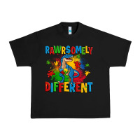 Black rawrsomely different autism trex Urban Heavy Tee - Zillion Design Studio
