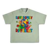 Oil Green rawrsomely different autism trex Urban Heavy Tee - Zillion Design Studio