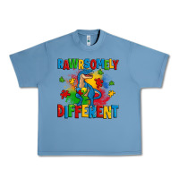 Pebble Blue rawrsomely different autism trex Urban Heavy Tee - Zillion Design Studio