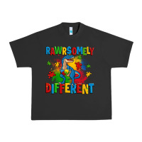 Pigment Black rawrsomely different autism trex Urban Heavy Tee - Zillion Design Studio