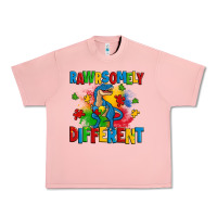 Salmon rawrsomely different autism trex Urban Heavy Tee - Zillion Design Studio