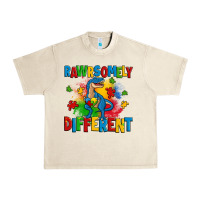Sandshell rawrsomely different autism trex Urban Heavy Tee - Zillion Design Studio