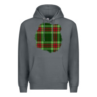Rock Christmas Tartan Patch Premium Hoodie - BundleAndBundleShop