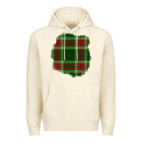Sandshell Christmas Tartan Patch Premium Hoodie - BundleAndBundleShop