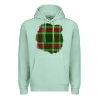 Seafoam Christmas Tartan Patch Premium Hoodie - BundleAndBundleShop