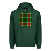 Sports Green Christmas Tartan Patch Premium Hoodie - BundleAndBundleShop