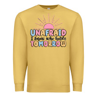 Antique Gold unafraid i know who holds tomorrow Premium Sweatshirt - MaliasSmallBusiness