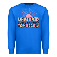 True Royal unafraid i know who holds tomorrow Premium Sweatshirt - MaliasSmallBusiness