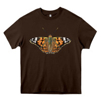 Chocolate Brown Painted Lady Heavy Core Tee - LillyAllenDesigns