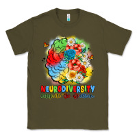Army Green neurodiversity celebrate the spectrum Classic Tee - JahusDesignShop