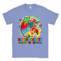 Colony Blue neurodiversity celebrate the spectrum Classic Tee - JahusDesignShop