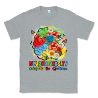 Heather Grey neurodiversity celebrate the spectrum Classic Tee - JahusDesignShop