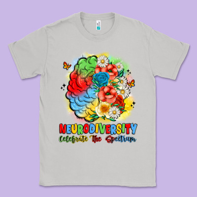 Neurodiversity Celebrate The Spectrum Classic Tee Designed By Jahusdesignshop