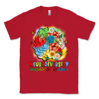 Red neurodiversity celebrate the spectrum Classic Tee - JahusDesignShop