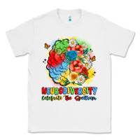 White neurodiversity celebrate the spectrum Classic Tee - JahusDesignShop
