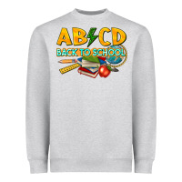Heather Grey abcd back to school Heavyweight Sweatshirt - texasbilliewilder