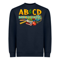 Navy abcd back to school Heavyweight Sweatshirt - texasbilliewilder