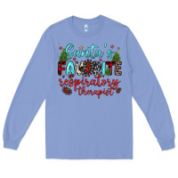 Colony Blue santa s favorite respiratory therapist Long Sleeve Tee - JahusDesignShop