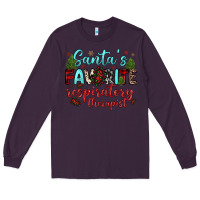 Plum santa s favorite respiratory therapist Long Sleeve Tee - JahusDesignShop