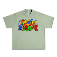 Oil Green totally ausome autism Urban Heavy Tee - Zillion Design Studio