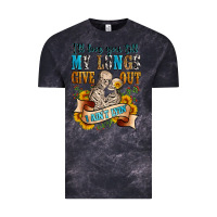 Cloud Black i'll love you tillmy lungs give out i ain't lyin' Vintage Tee - Zillion Design Studio