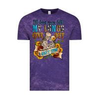 Cloud Purple i'll love you tillmy lungs give out i ain't lyin' Vintage Tee - Zillion Design Studio