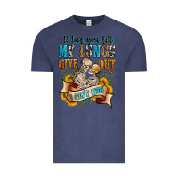 Vintage Denim i'll love you tillmy lungs give out i ain't lyin' Vintage Tee - Zillion Design Studio