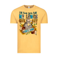 Vintage Mustard i'll love you tillmy lungs give out i ain't lyin' Vintage Tee - Zillion Design Studio