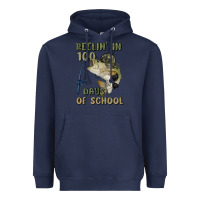 Navy reelin' in 100 days of school Heavyweight Hoodie - MaliasSmallBusiness