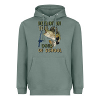 Sage reelin' in 100 days of school Heavyweight Hoodie - MaliasSmallBusiness