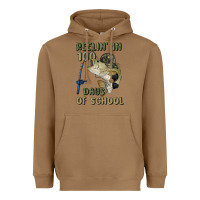 Toasted Coconut reelin' in 100 days of school Heavyweight Hoodie - MaliasSmallBusiness