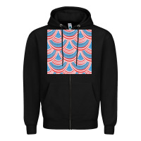 Black american flag seamless pattern Zipper Hoodie - BundleAndBundleShop