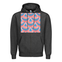 Charcoal Heather american flag seamless pattern Zipper Hoodie - BundleAndBundleShop
