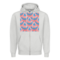 Dove Grey american flag seamless pattern Zipper Hoodie - BundleAndBundleShop