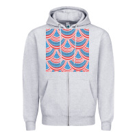 Heather Grey american flag seamless pattern Zipper Hoodie - BundleAndBundleShop