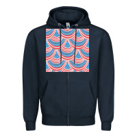 Navy american flag seamless pattern Zipper Hoodie - BundleAndBundleShop