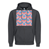 Smoke american flag seamless pattern Zipper Hoodie - BundleAndBundleShop