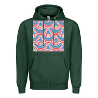 Sports Green american flag seamless pattern Zipper Hoodie - BundleAndBundleShop