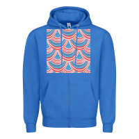 True Royal american flag seamless pattern Zipper Hoodie - BundleAndBundleShop