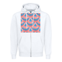 White american flag seamless pattern Zipper Hoodie - BundleAndBundleShop
