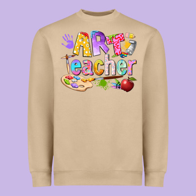 Art Teacher Heavyweight Sweatshirt Designed By Texasbilliewilder