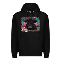 Black v.d belted galloway cow Premium Hoodie - AdoDesignShop