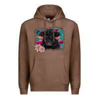 Chestnut v.d belted galloway cow Premium Hoodie - AdoDesignShop