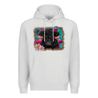 Dove Grey v.d belted galloway cow Premium Hoodie - AdoDesignShop