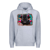 Heather Grey v.d belted galloway cow Premium Hoodie - AdoDesignShop