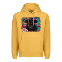 Mustard v.d belted galloway cow Premium Hoodie - AdoDesignShop