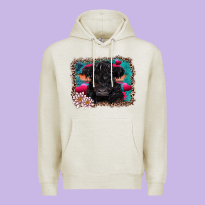 V.d Belted Galloway Cow Premium Hoodie Designed By Adodesignshop
