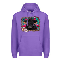 Purple v.d belted galloway cow Premium Hoodie - AdoDesignShop