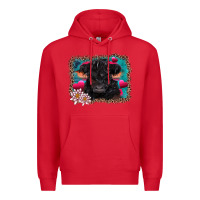 Red v.d belted galloway cow Premium Hoodie - AdoDesignShop